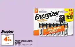 Netto Energizer Primary Alkaline 8 Piles AA offre