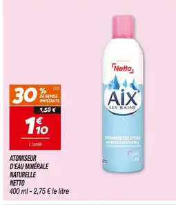 Netto Netto Atomiseur d'eau minérale naturelle offre