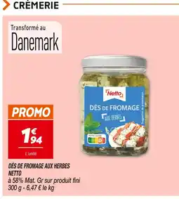 Netto Netto Dés de fromage aux herbes offre