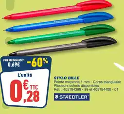 Bureau Vallée STAEDTLER STYLO BILLE offre