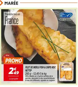 Netto Netto Filet de merlu fish & chips MSC offre