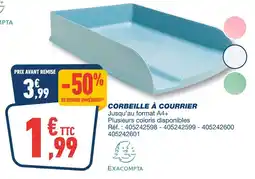 Bureau Vallée EXACOMPTA Corbeille à courrier offre