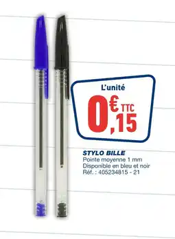 Bureau Vallée Stylo bille offre