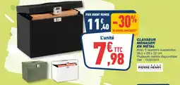 Bureau Vallée PIERRE HENRY Classeur ménager en métal offre