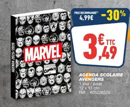 Bureau Vallée MARVEL Agenda 2025/2026 offre