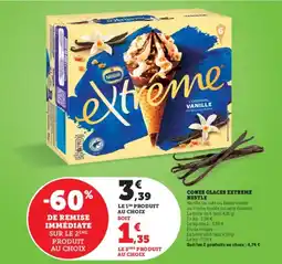 Super U Cones glaces extreme nestle offre