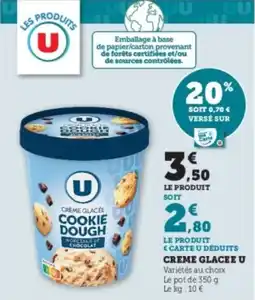 Super U Creme glacée u offre