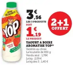 Super U Yaourt a boire aromatise yop offre