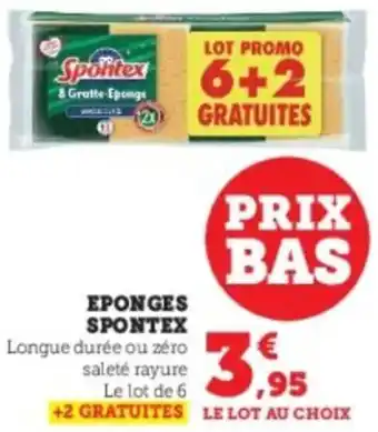 Super U Eponges spontex offre