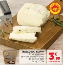 Super U Halloumi aop offre