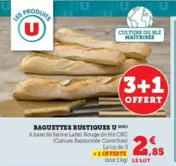 Super U Baguettes rustiques u offre