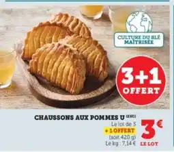 Super U CHAUSSONS AUX POMMES U offre