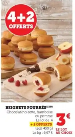 Super U Beignets fourrés offre