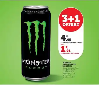 Super U Boisson energisante monster offre