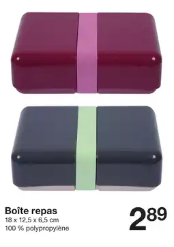 Zeeman Boîte repas offre