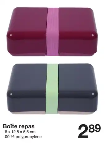 Zeeman Boîte repas offre