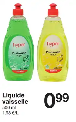 Zeeman Liquide vaisselle offre