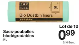 Zeeman Sacs-poubelles biodégradables offre