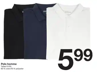Zeeman Polo homme offre