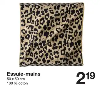 Zeeman Essuie-mains 50 x 50 cm offre