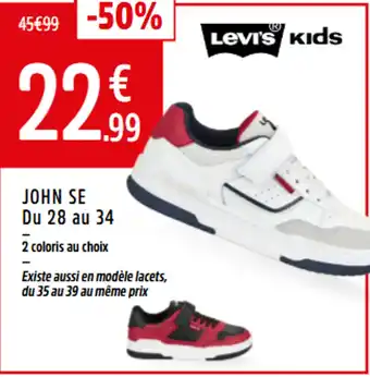 Intersport LEVIS KIDS John se du 28 au 34 offre
