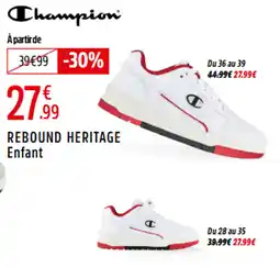 Intersport CHAMPION Rebound heritage enfant offre