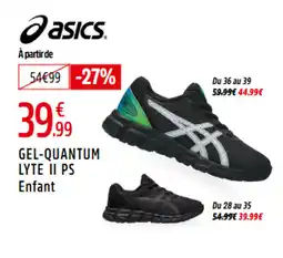 Intersport ASICS Gel-quantum lyte ii ps enfant offre