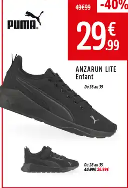 Intersport PUMA Anzarun lite enfant offre