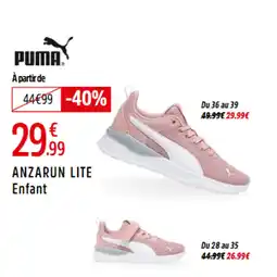 Intersport PUMA Anzarun lite enfant offre