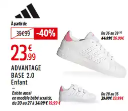 Intersport Advantage base 2.0 enfant offre