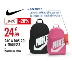 Intersport NIKE Sac à dos + trousse offre