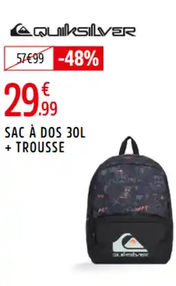 Intersport QUIKSILVER Sac à dos + trousse offre