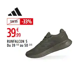 Intersport Runfalcon 5 du 39 1/3 au 50 2/3 offre