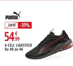 Intersport PUMA X-cell lighsteed du 40 au 46 offre