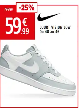 Intersport Court vision low du 40 au 46 offre