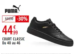Intersport PUMA Court classic du 40 au 46 offre