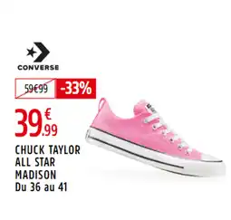 Intersport CONVERSE Chuck taylor all star madison du 36 au 41 offre