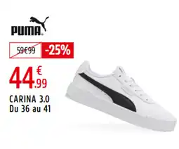 Intersport PUMA Carina 3.0 du 36 au 41 offre