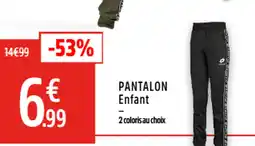 Intersport Pantalon enfant offre