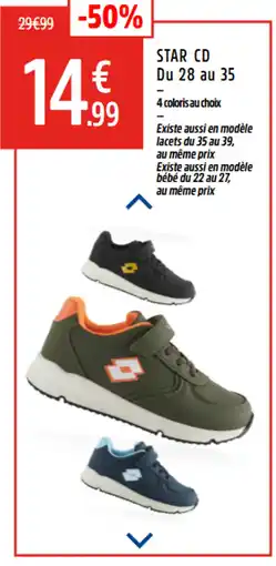 Intersport LOTTO Star cd du 28 au 35 offre
