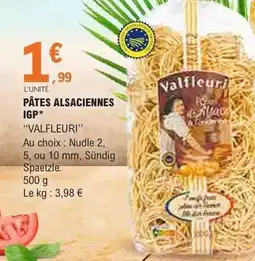 E.Leclerc PÂTES ALSACIENNES IGP offre