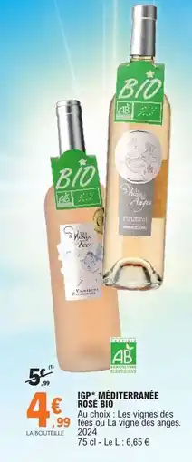 E.Leclerc IGP MÉDITERRANÉE ROSÉ BIO offre
