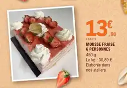E.Leclerc MOUSSE FRAISE 6 PERSONNES offre