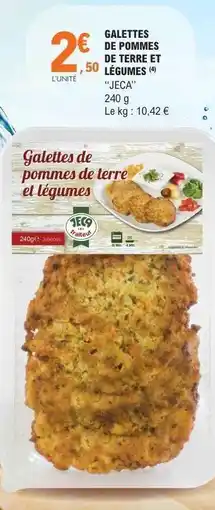 E.Leclerc GALETTES DE POMMES DE TERRE ET LÉGUMES offre