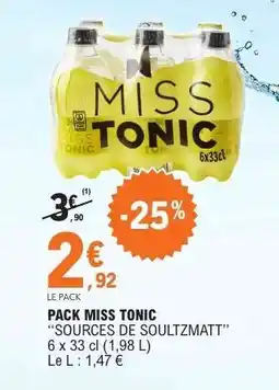 E.Leclerc PACK MISS TONIC offre