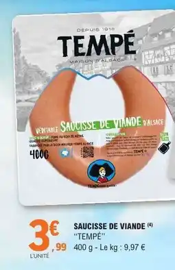 E.Leclerc Saucisse de viande offre