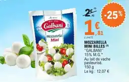 E.Leclerc MOZZARELLA MINI BILLES GALBANI offre