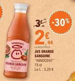 E.Leclerc Jus Orange Sanguine INNOCENT offre