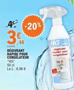 E.Leclerc Dégivrant rapide pour congélateur offre