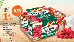 E.Leclerc YAOURTS PANIER DE YOPLAIT X4 FRAISE FRAMBOISE offre